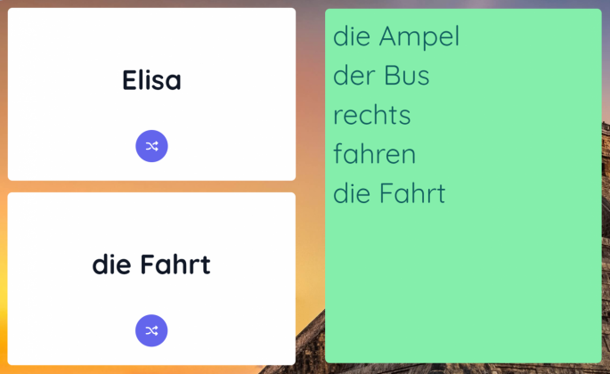 Screenshot von Classroomscreen